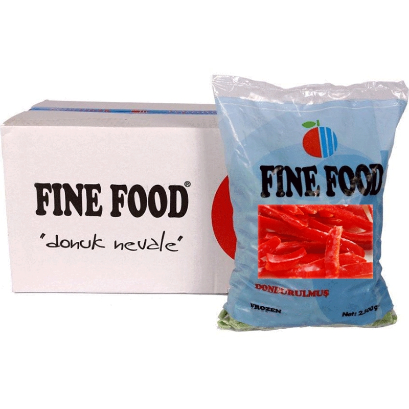 FINEFOOD KIRMIZI ŞERİT BİBER 2,5KG*4PKT 10KG